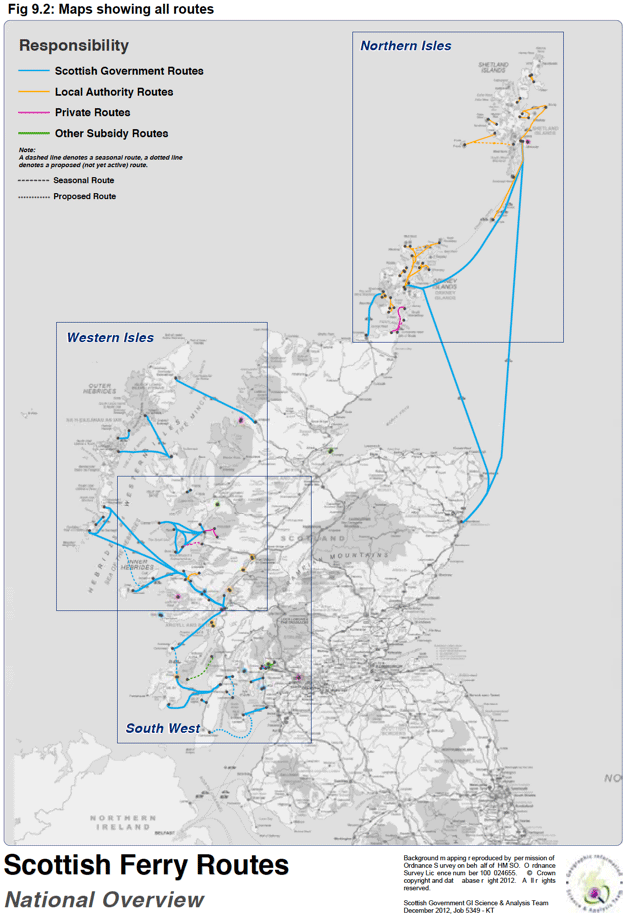 F ig 9.2: Maps showing all routes