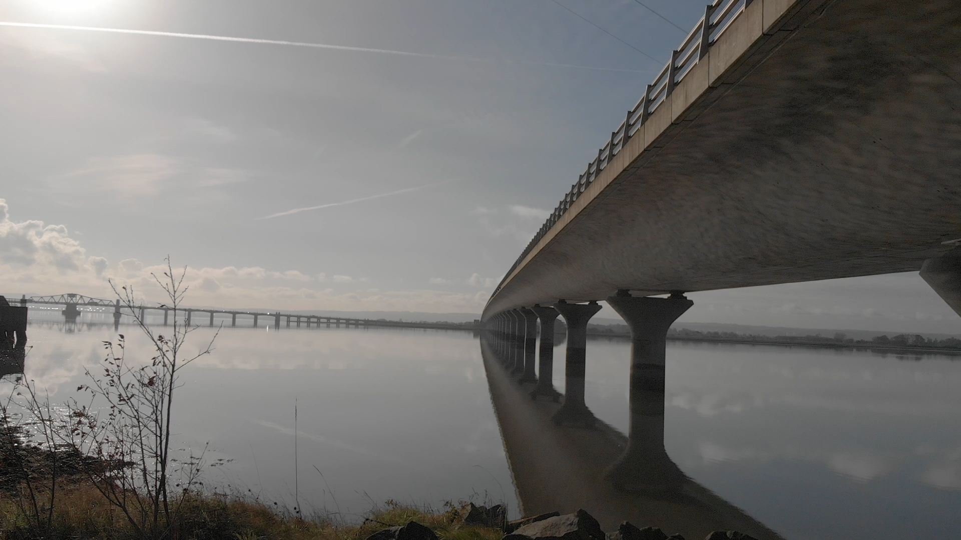 Clackmannanshire Bridge showing bridge deck