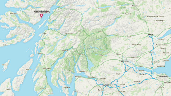 Map of Glensanda