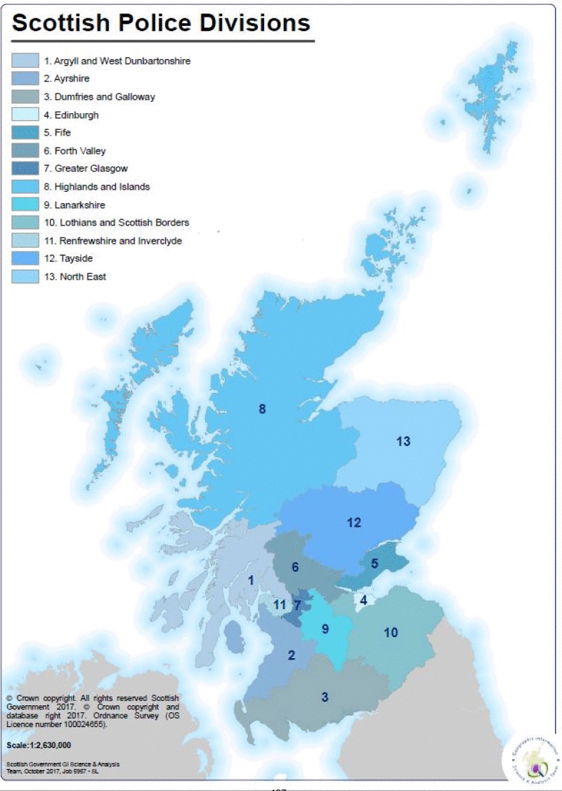 Scottish Police Divisions