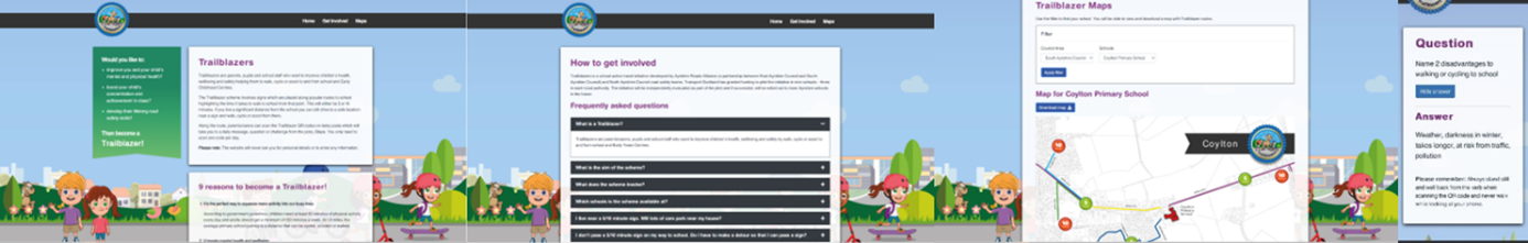 Figure 10: Website Pages, as described below