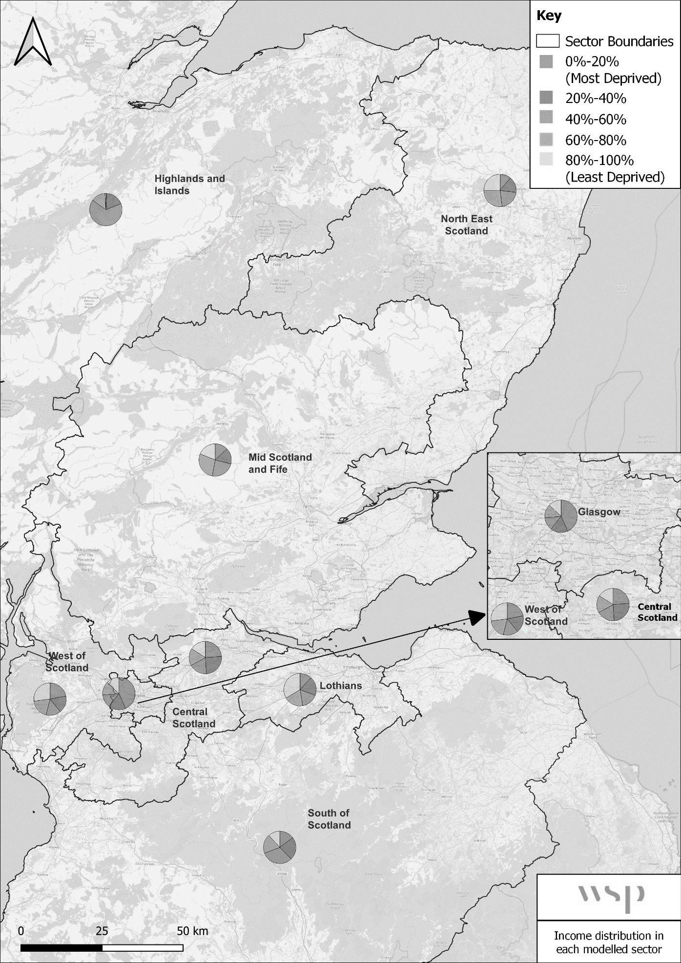 Figure I-9 – IMD Levels in Each Modelled Sector, as described in text