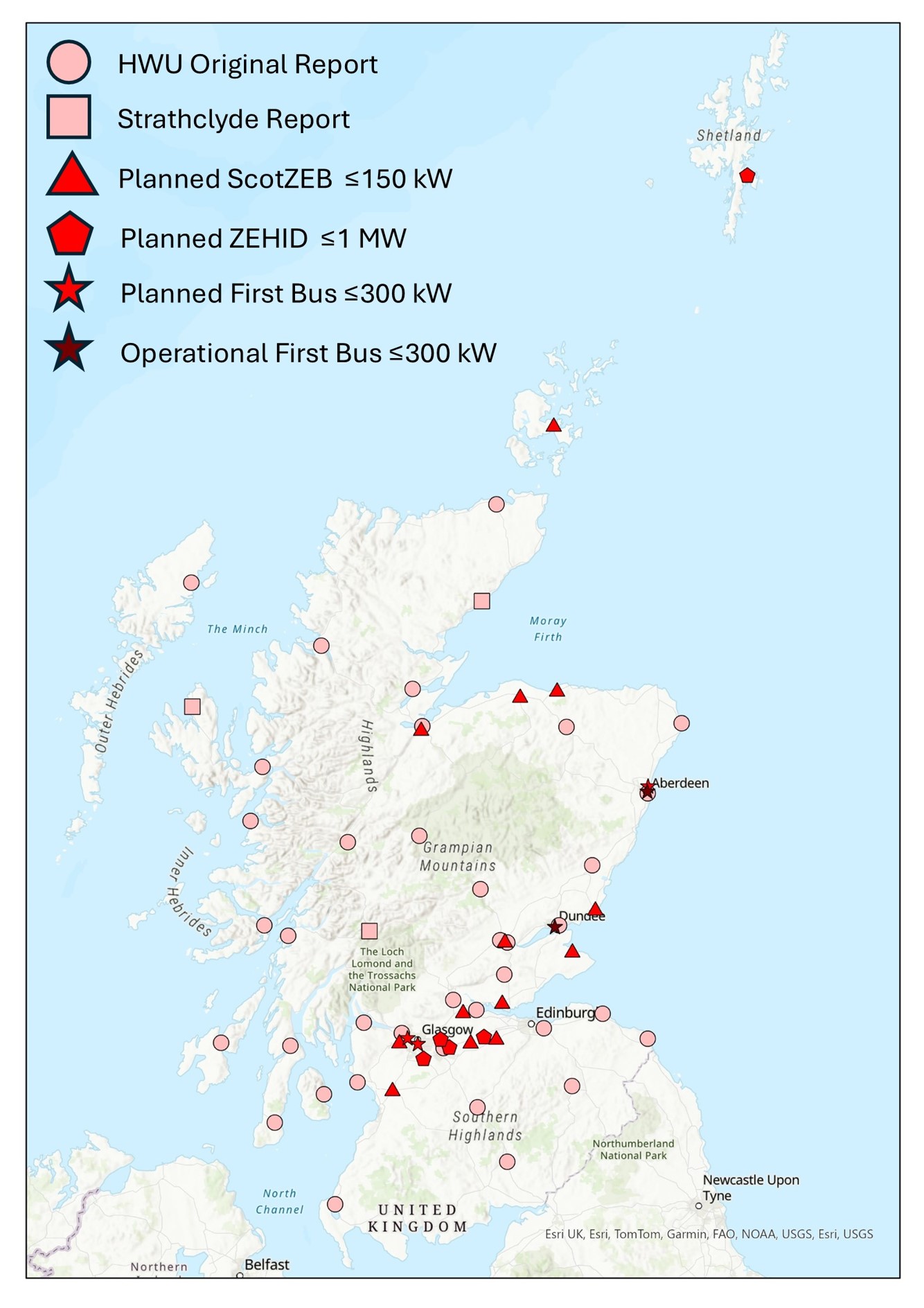 Core BEV Charger Network Map.