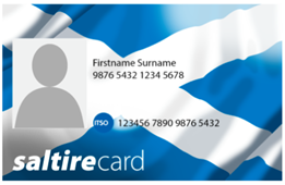 Non Young Scot branded Saltire NEC Card